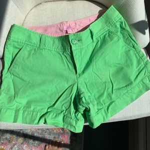 Lilly Pulitzer Green Chino Shorts